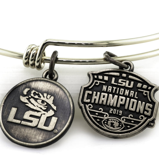 LSU National Champions Expandable Charm Bracelet