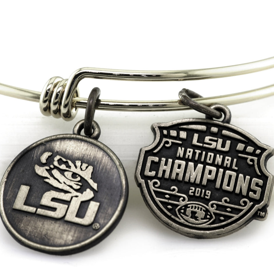 LSU National Champions Expandable Charm Bracelet