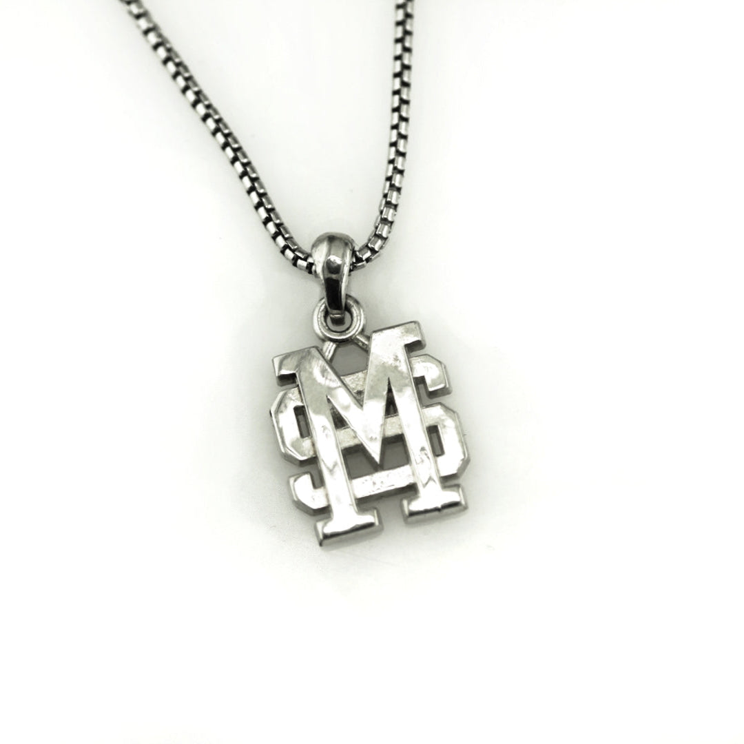 Mississippi State M over S mens's pendant
