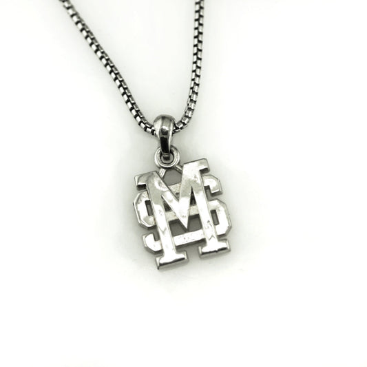 Mississippi State M over S mens's pendant