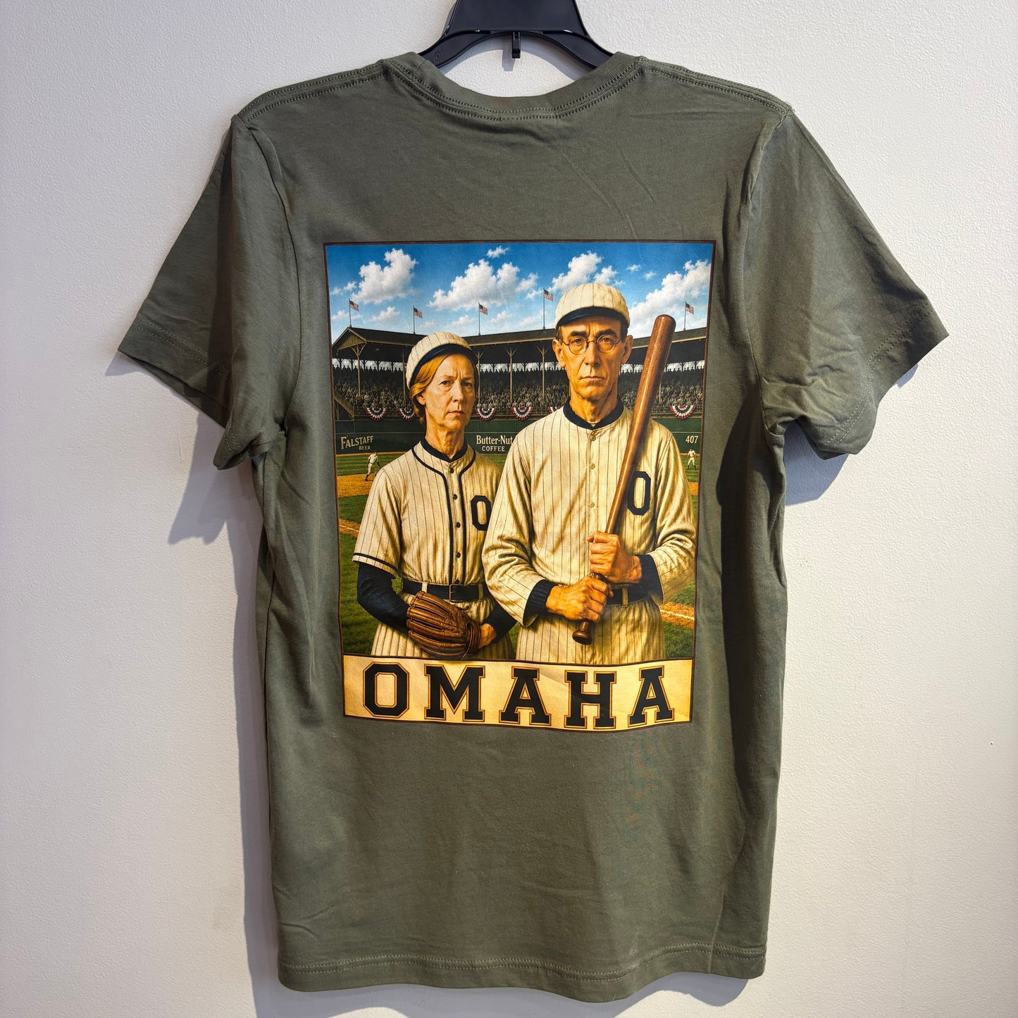 Omaha Gothic Baseball T-shirt