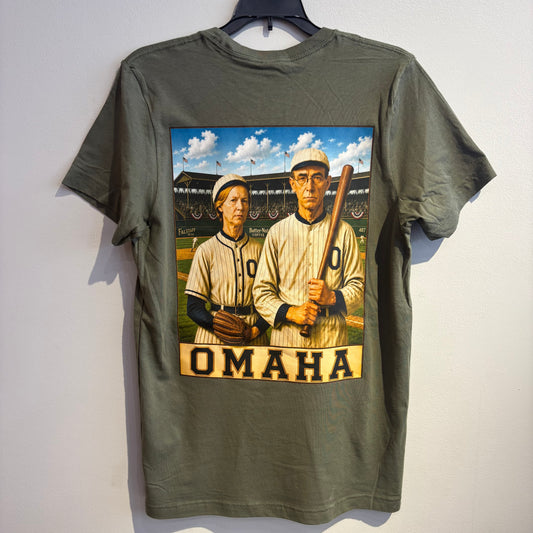 Omaha Gothic Baseball T-shirt