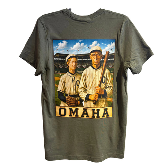 Omaha Gothic Baseball T-shirt