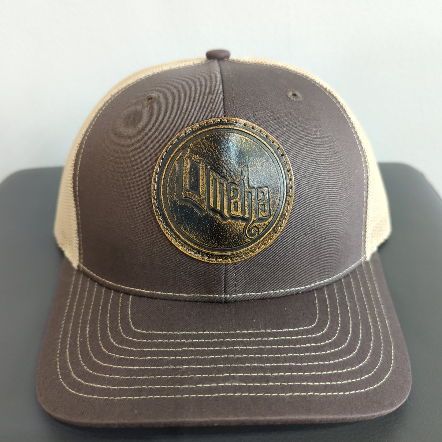 Omaha round patch hat