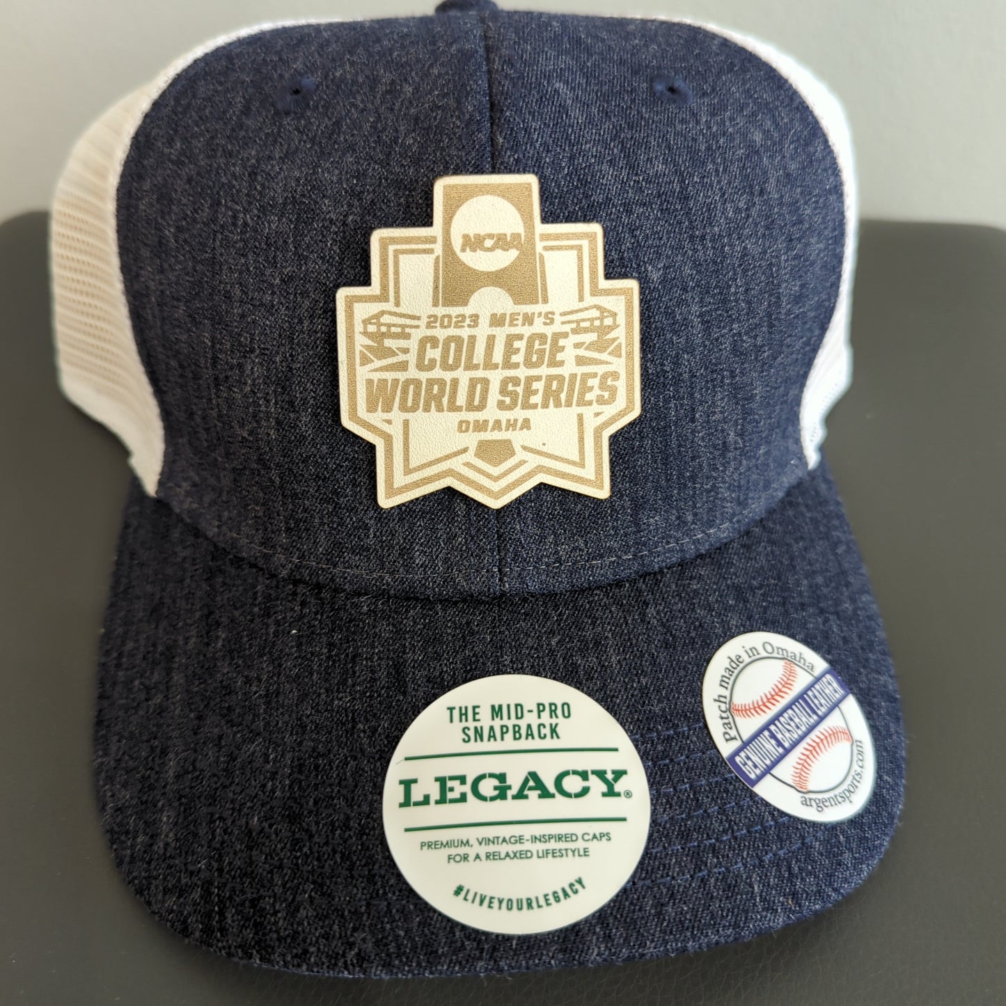 MCWS Baseball Leather Men's Trucker Hat