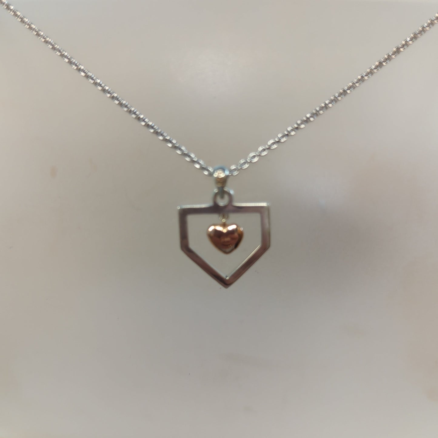 Home Plate Silver Pendant