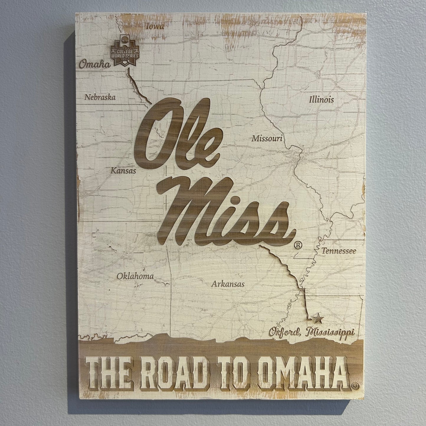 Ole Miss - Road to Omaha Map