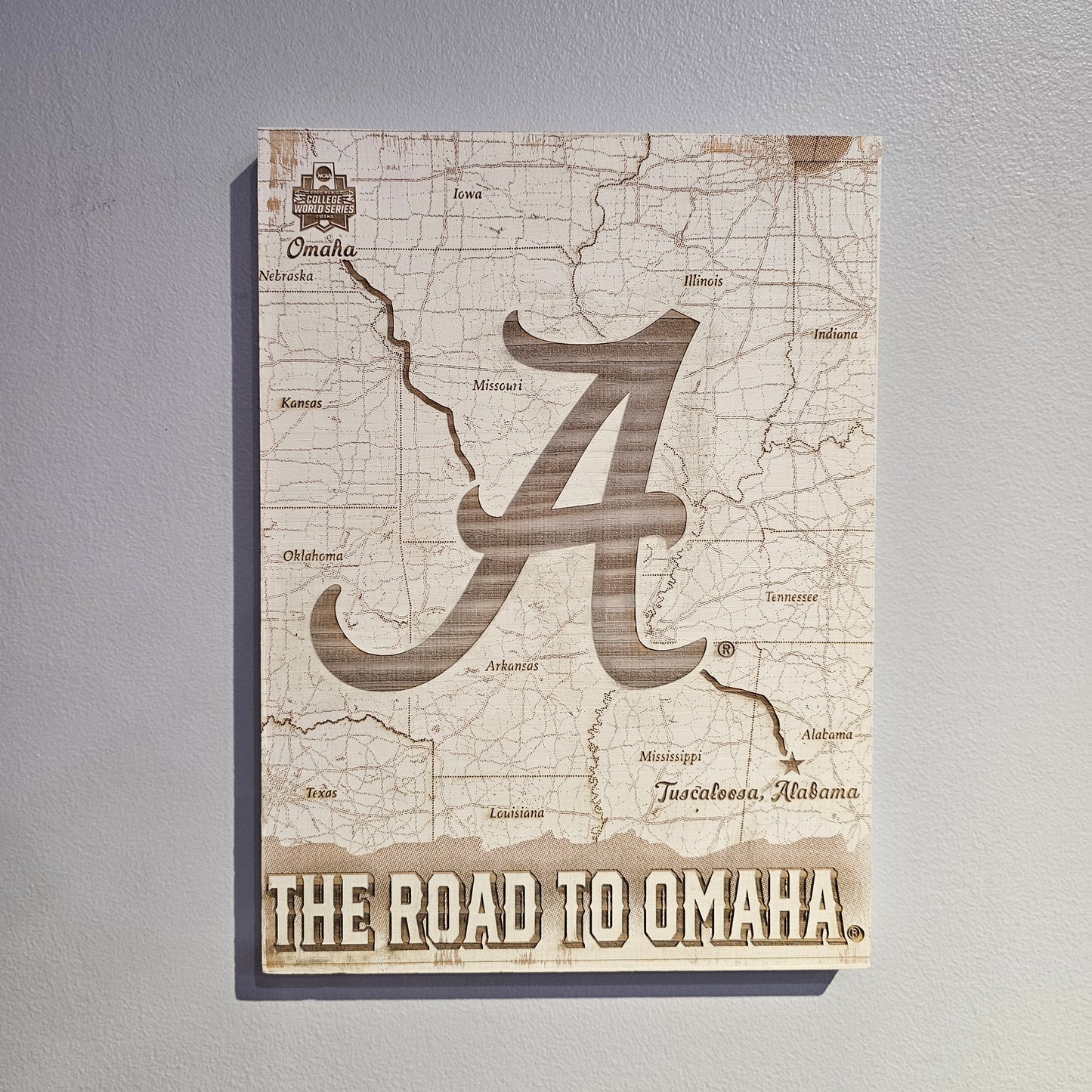 Alabama - Road to Omaha Map