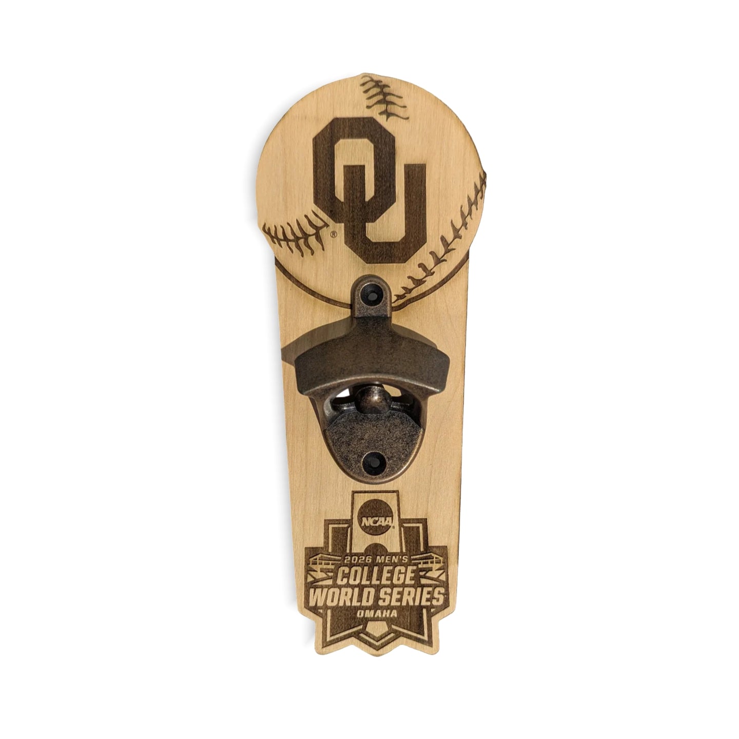 Oklahoma MCWS Wall Bottle Opener