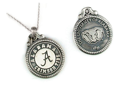 Alabama Antiqued Coin Pendant