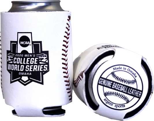 MCWS Baseball Leather Beverage Buddy