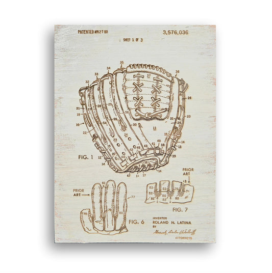 Baseball Patent Wood Signs