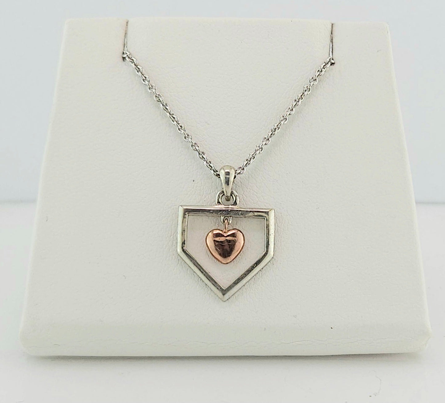 Home Plate Silver Pendant