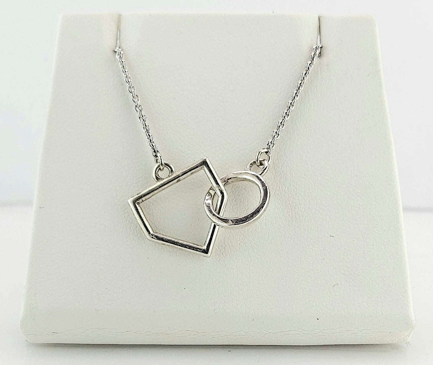 Interlocking Home Plate Necklace