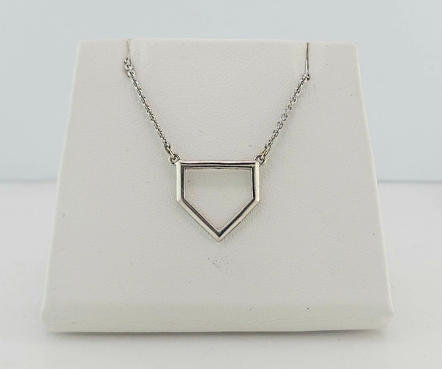 Home Plate Silver Pendant