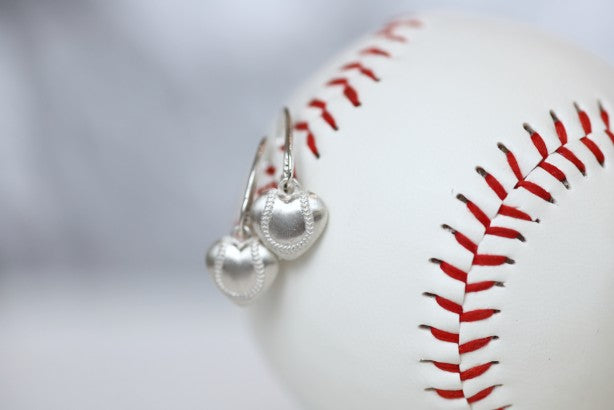 Softball Heart Earrings