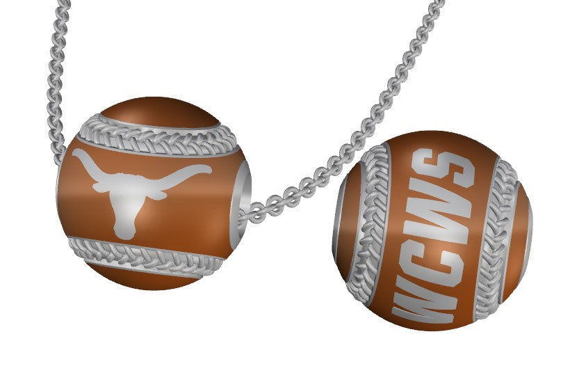 Texas - WCWS softball pendant/Charm