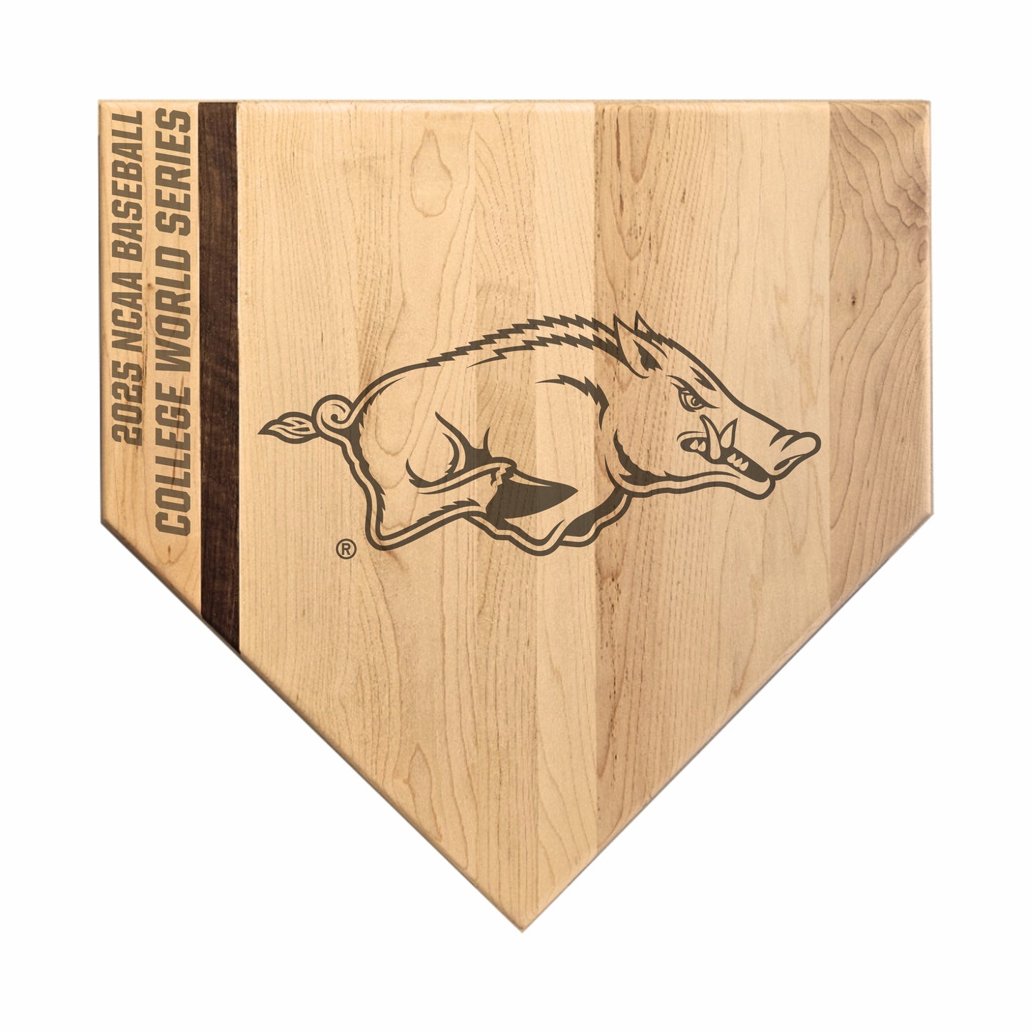 Arkansas - Home Plate Cutting Board