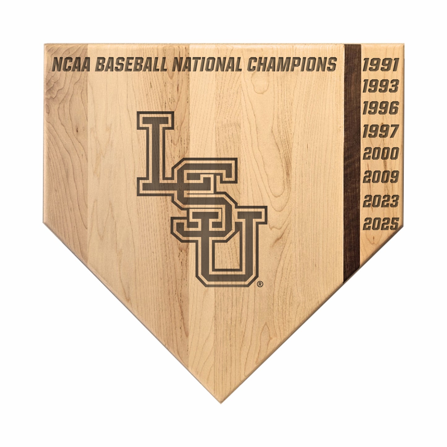 LSU - Home Plate Cutting Board