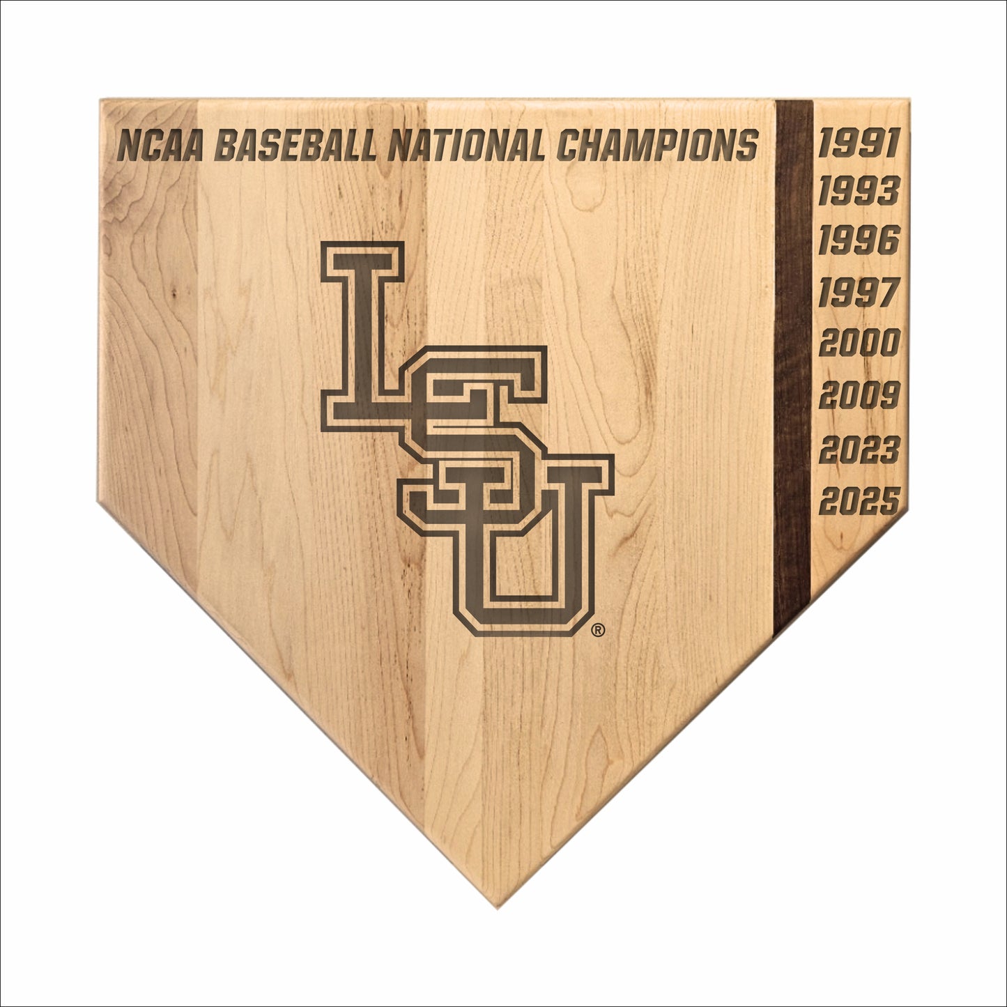 LSU - Home Plate Cutting Board