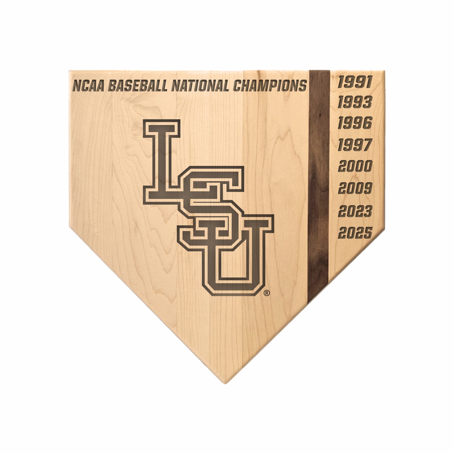LSU - Home Plate Cutting Board