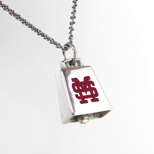 Mississippi State MS Cowbell Necklace