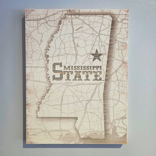 Mississippi State Baseball Map