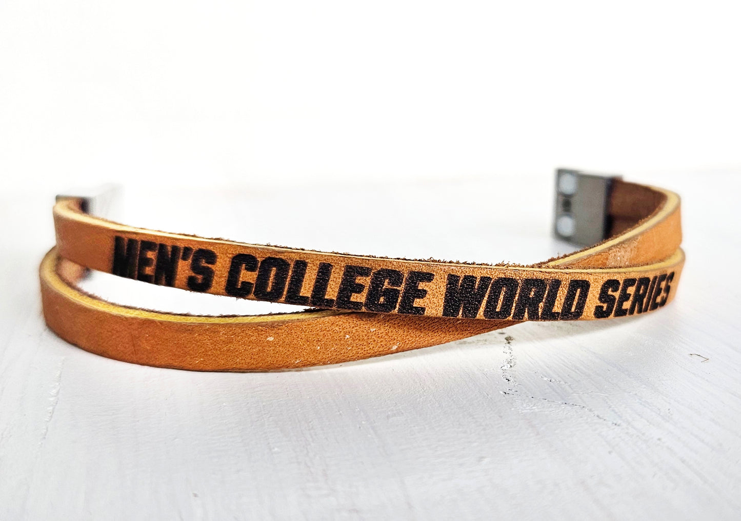 MCWS Leather Crossover Bracelet