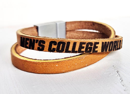 MCWS Leather Crossover Bracelet