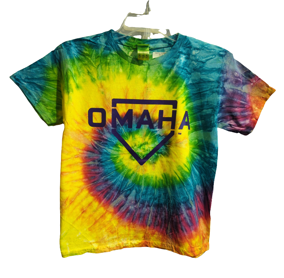 Kid's Tie-Dye Omaha Home Plate T-Shirt