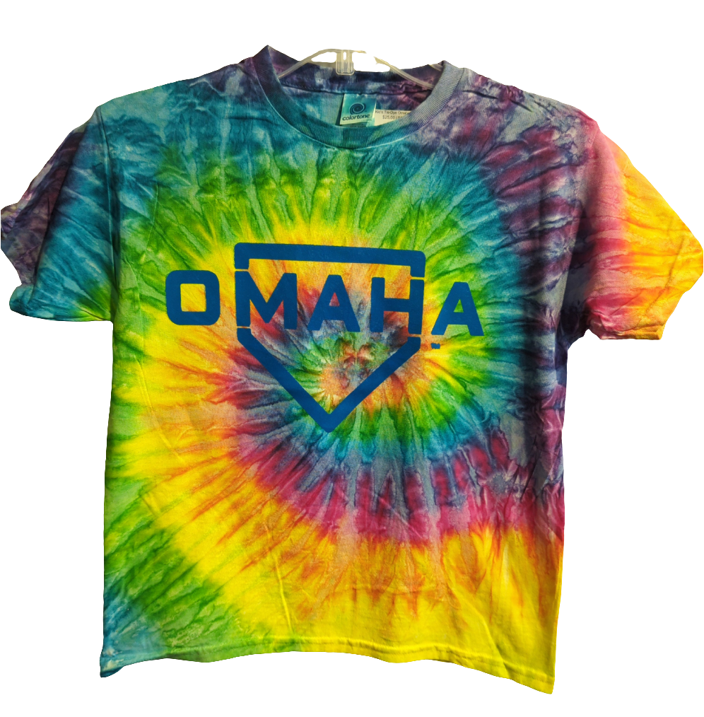 Kid's Tie-Dye Omaha Home Plate T-Shirt