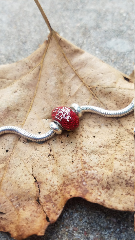 Iowa State Football Charm Bracelet