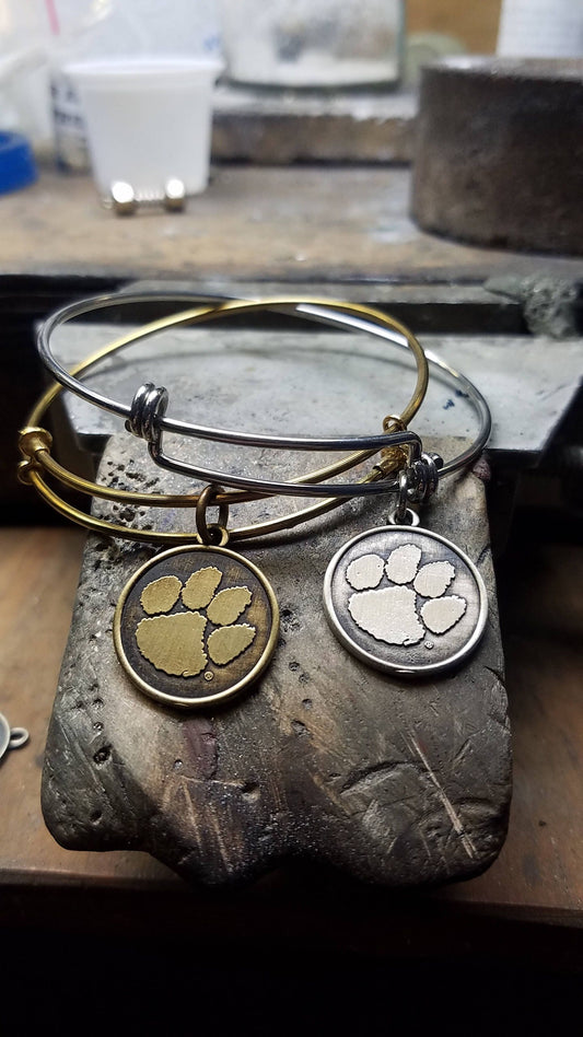 Clemson Tigers Expandable Charm Bracelet