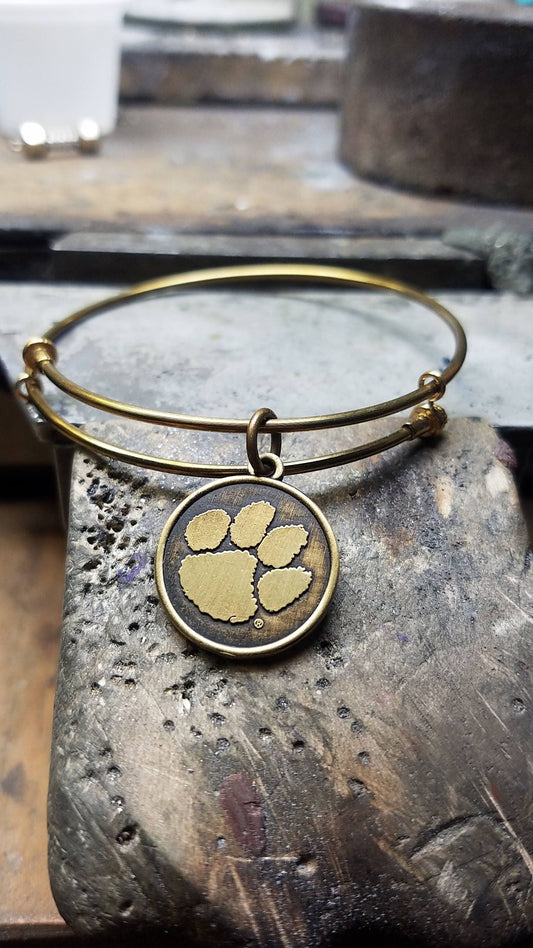 Clemson Tigers Expandable Charm Bracelet