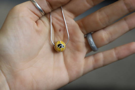University of Iowa Hawkeye Basketball Pendant