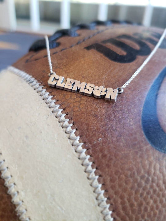 Clemson Tigers Sterling Silver Necklace