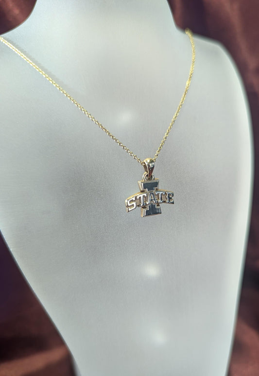 Iowa State University 14k Yellow Gold Necklace