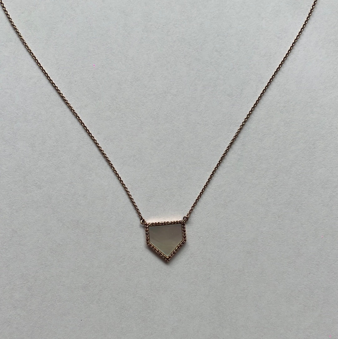 Mother of Pearl Rose Gold Necklace