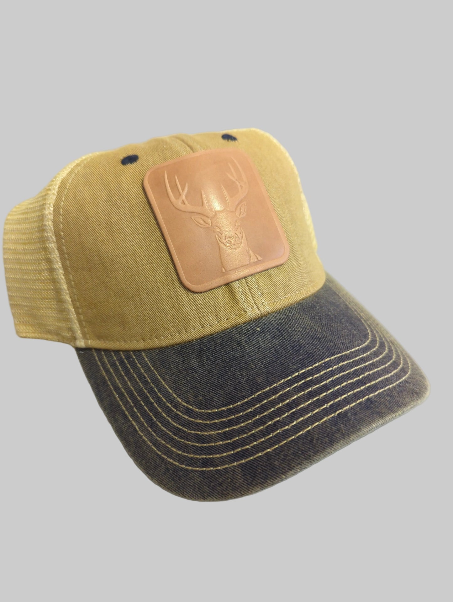 Deer Leather Patch Hat
