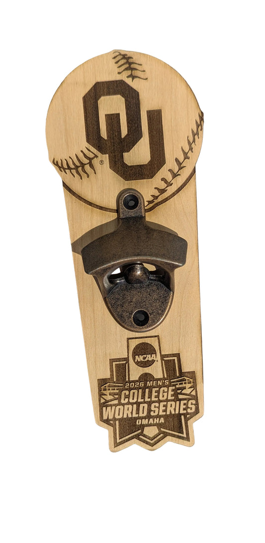 Oklahoma MCWS Wall Bottle Opener