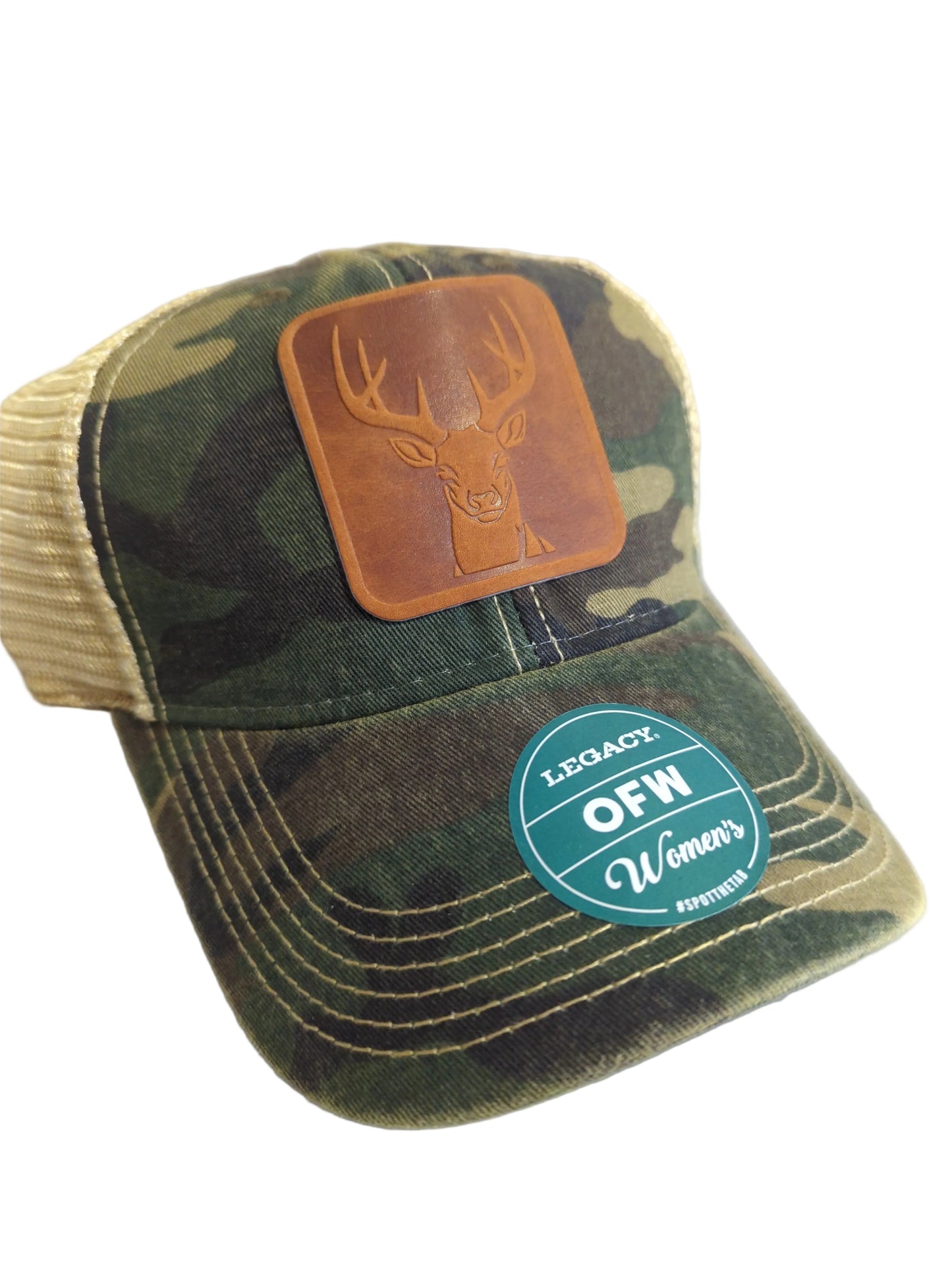 Deer Leather Patch Hat
