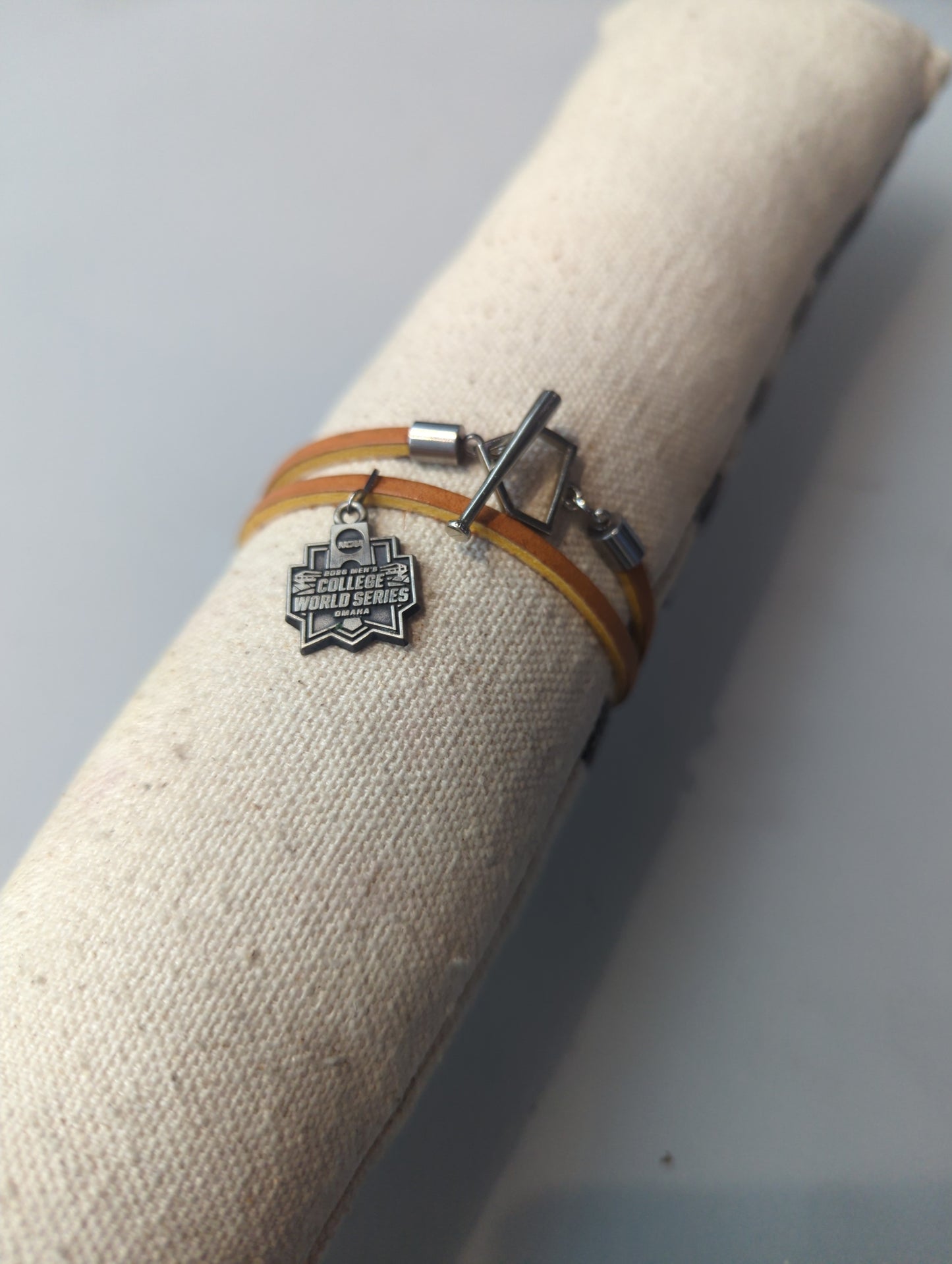 MCWS Baseball Lacing Toggle Bracelet