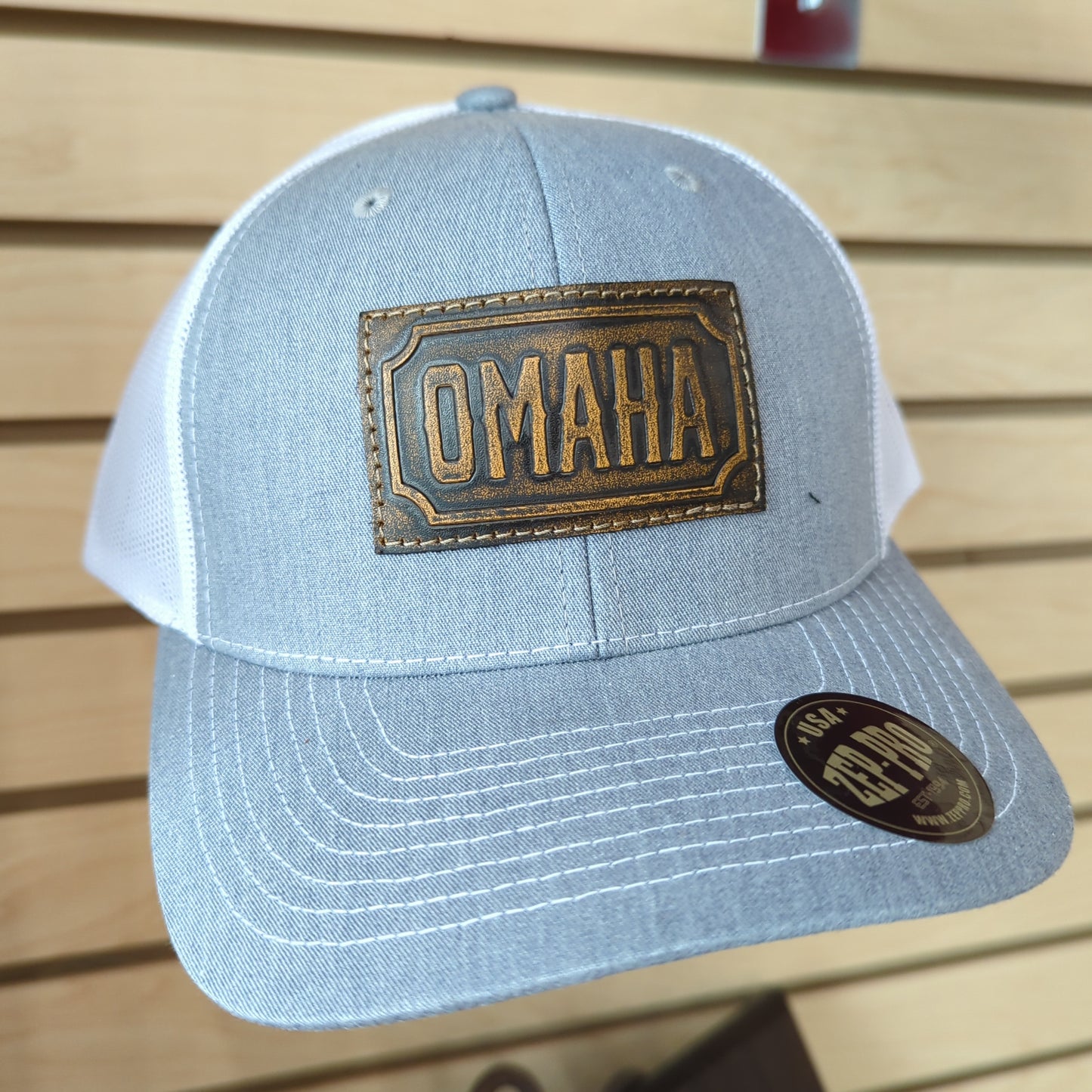 Omaha rectangle patch hat