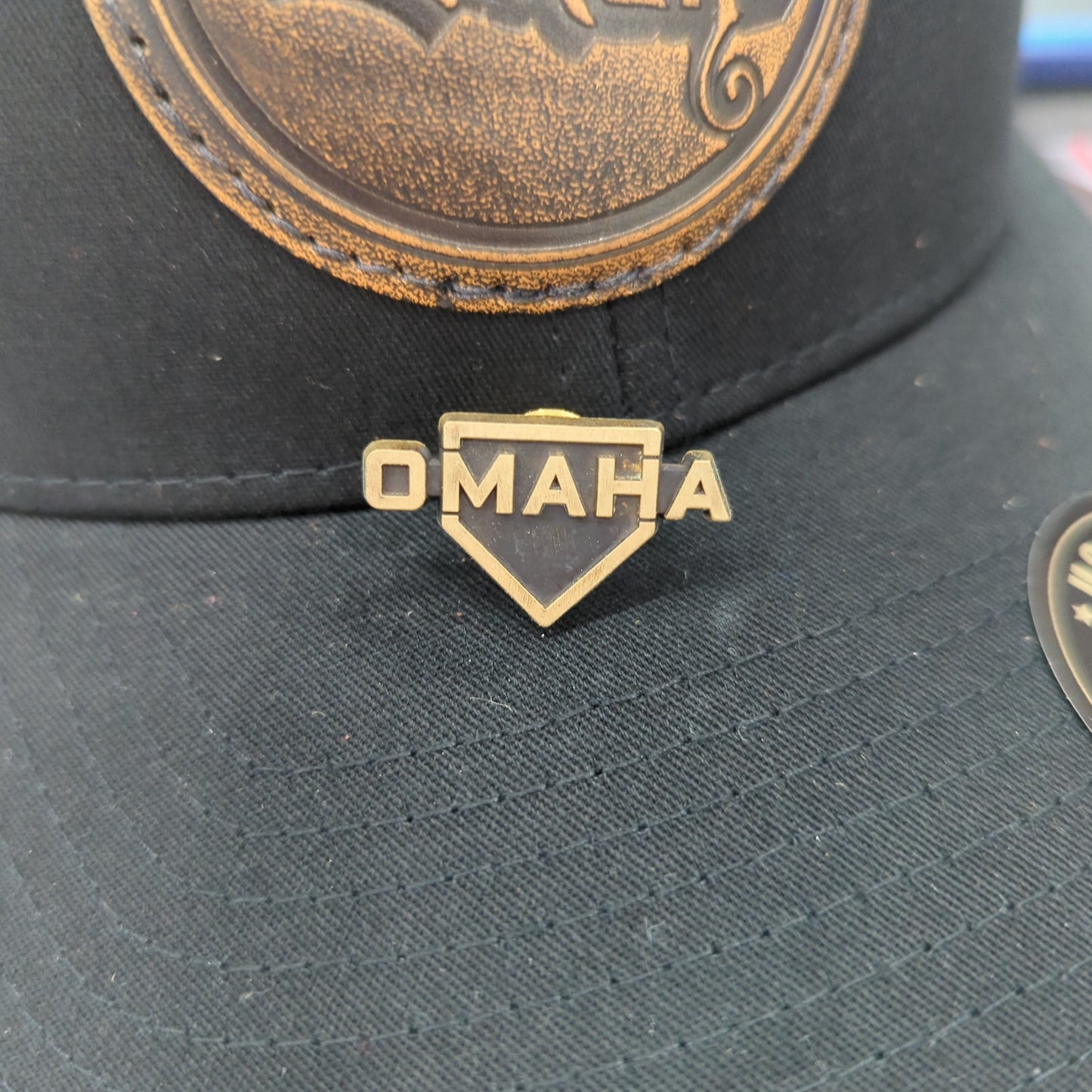 Omaha home plate hat pin