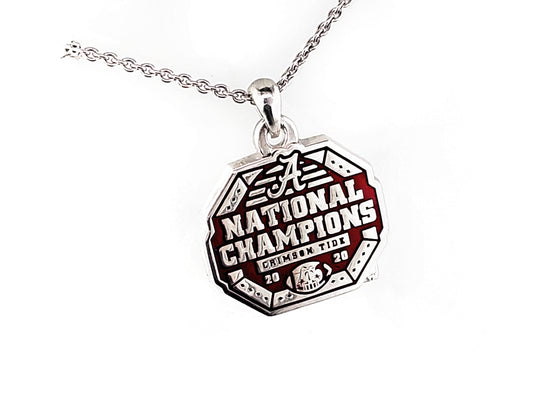 Alabama National Champions Enameled Logo Pendant