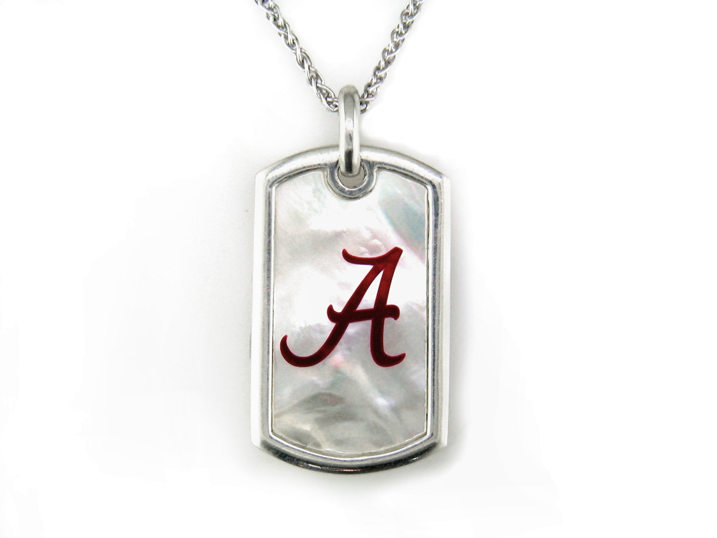 Alabama Mother of Pearl Dogtag