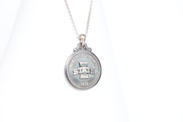 Iowa State Sterling Coin Necklace