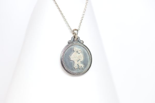 Iowa State Sterling Coin Necklace