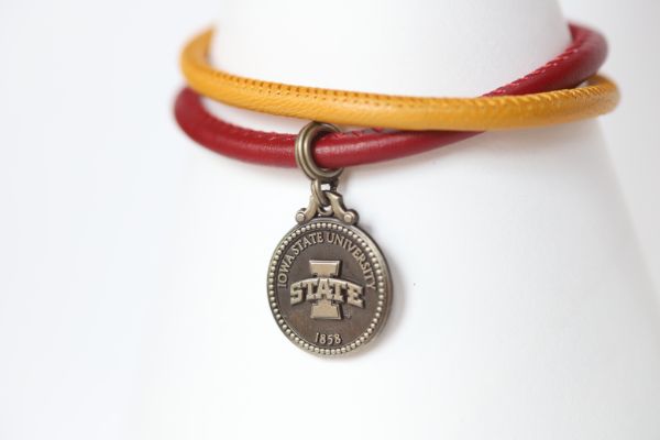 Iowa State Double Wrap Coin Bracelet