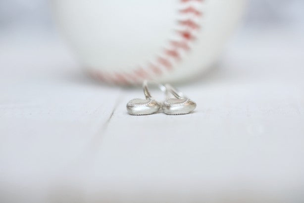 Baseball Heart Earrings